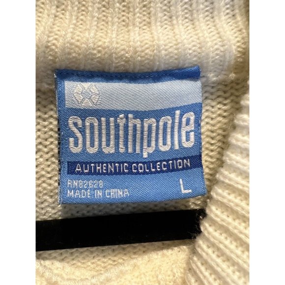 Vintage SouthPole Authentic Sweater Y2K Mens Large Turtleneck Ribbed Long Sleeve - Picture 5 of 6